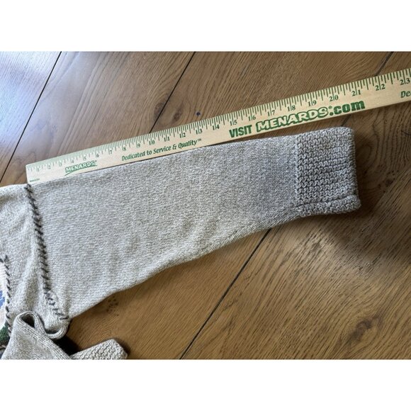 LizSport Size Medium Forest Landscape Knit Sweater Natural Oatmeal 90's VTG - Picture 7 of 11